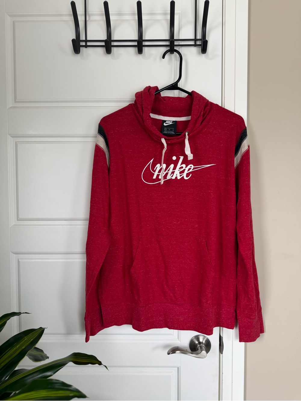Nike Lights Women’s Red Logo Hoodie Sweater
